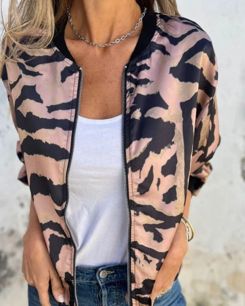 DARALA | Stylowy Bomber Print Jacket