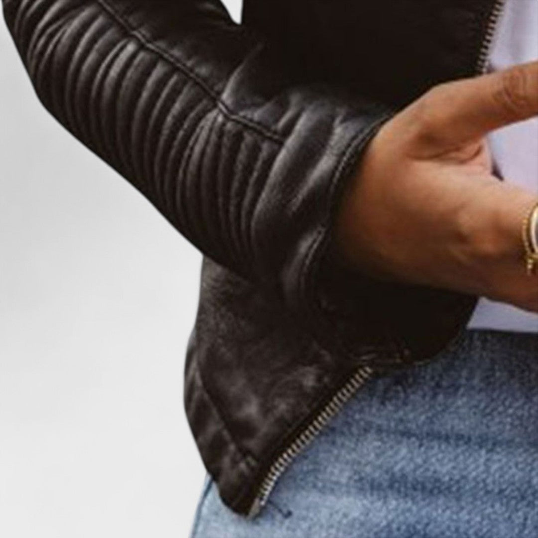 Isabelle - Stylowa skórzana kurtka