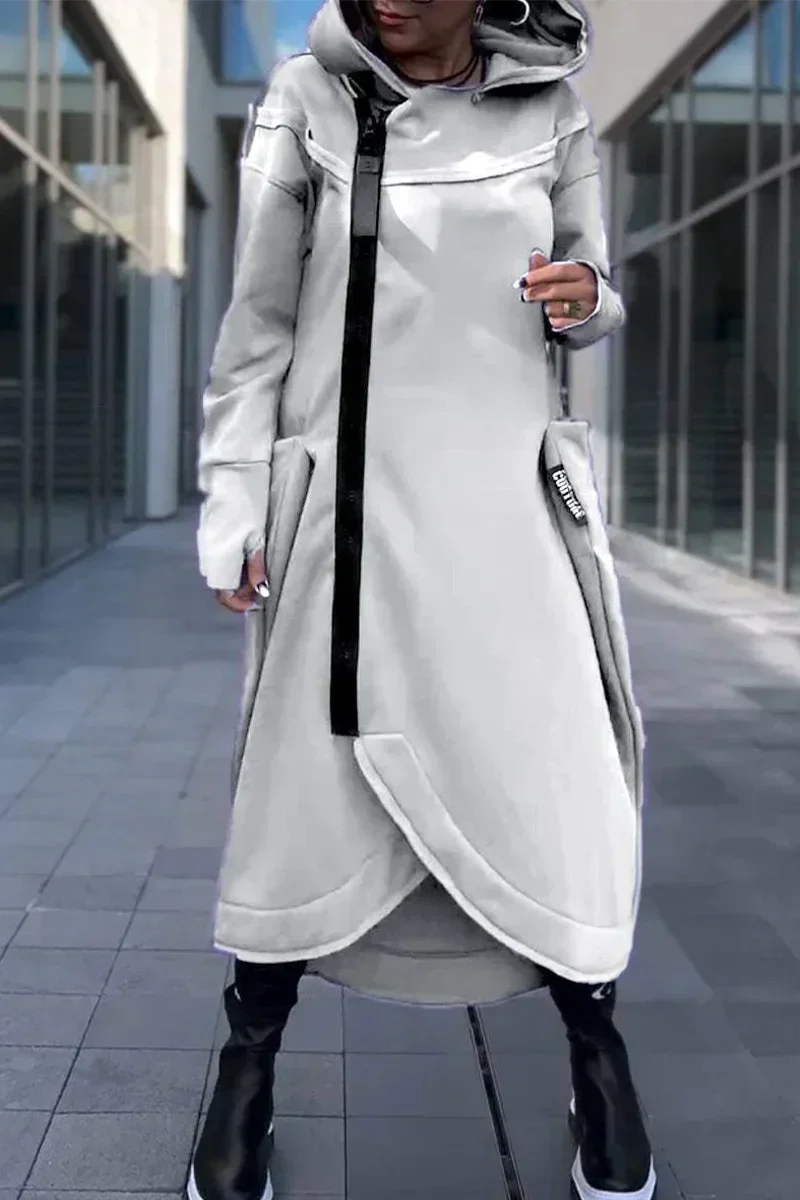Diana™ | Długa Bluza z Kapturem – Komfort i Swoboda
