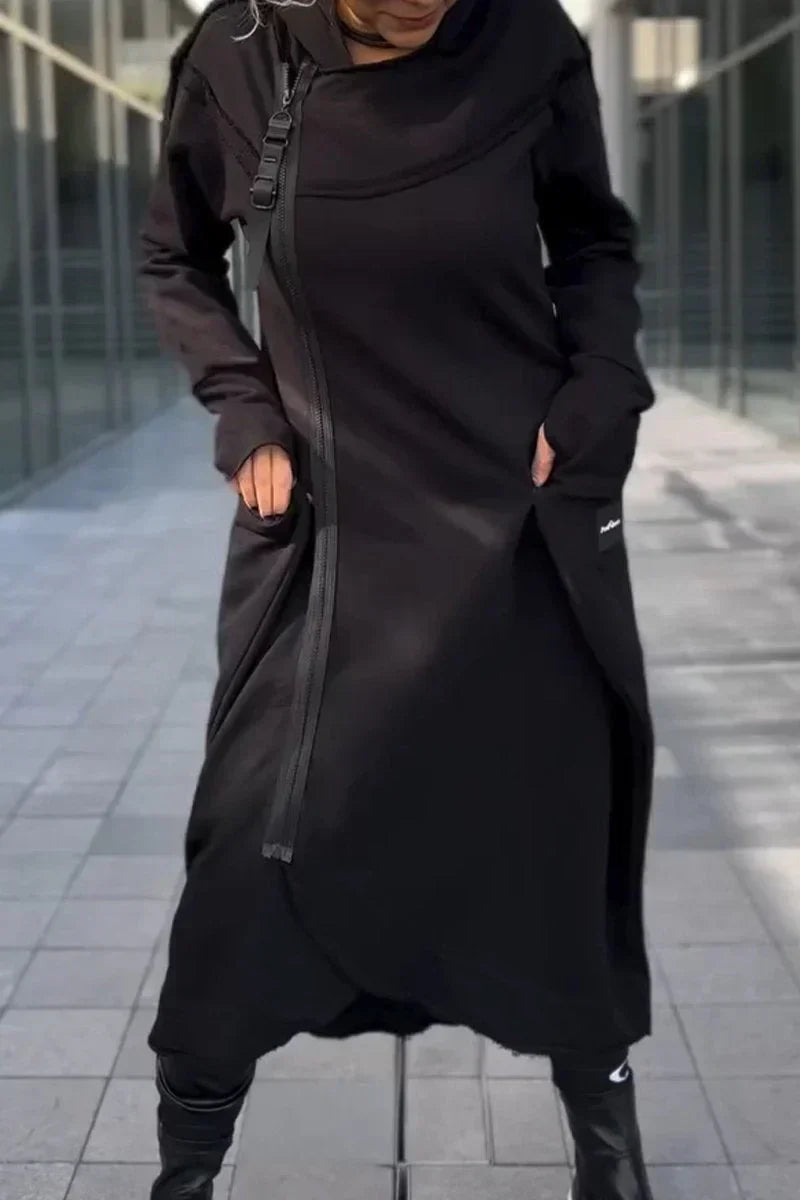 Diana™ | Długa Bluza z Kapturem – Komfort i Swoboda