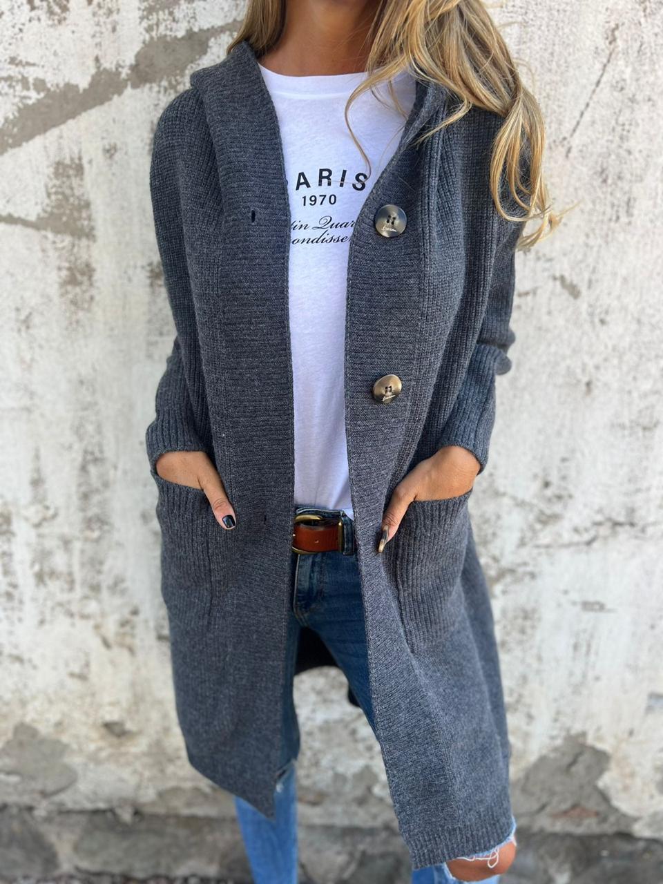 Barbara | Stylowy Długi Kardigan